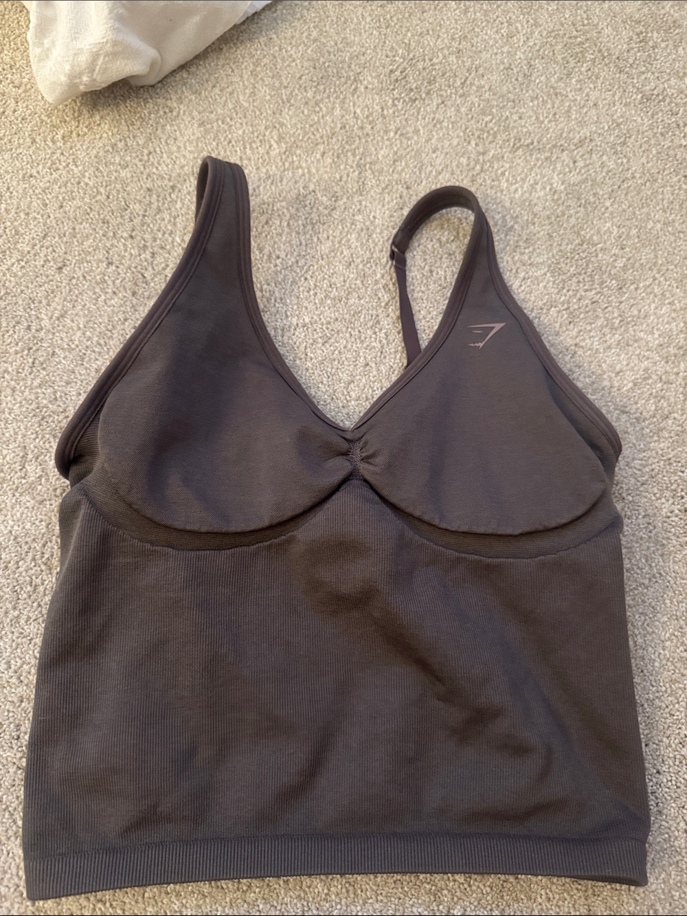 Gymshark Dark Gray/brown  Seamless Support Tank Bra